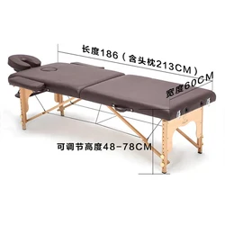 Original dobrável spa massagem mesas salão de beleza móveis de madeira massagem cama portátil acupuntura beleza fisioterapia tatuagem mesa