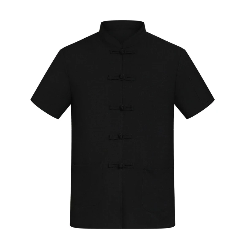 Giacca da cuoco a maniche corte uniforme da cuoco in lino da donna Catering Ristorante Cameriera Abbigliamento Abbigliamento da cucina dell'hotel