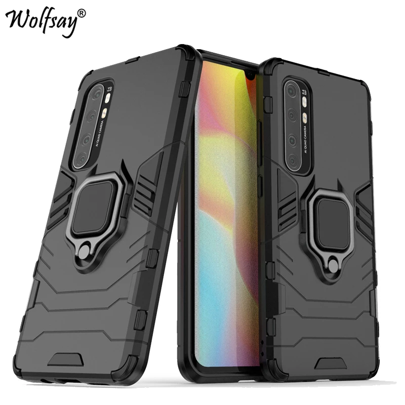 Dla Xiaomi Mi Note 10 Lite Etui Armor Magnetic Suction Stand Full Edge Cover Mi Note 10 Lite Etui Dla Xiaomi Mi Note 10 Lite Etui