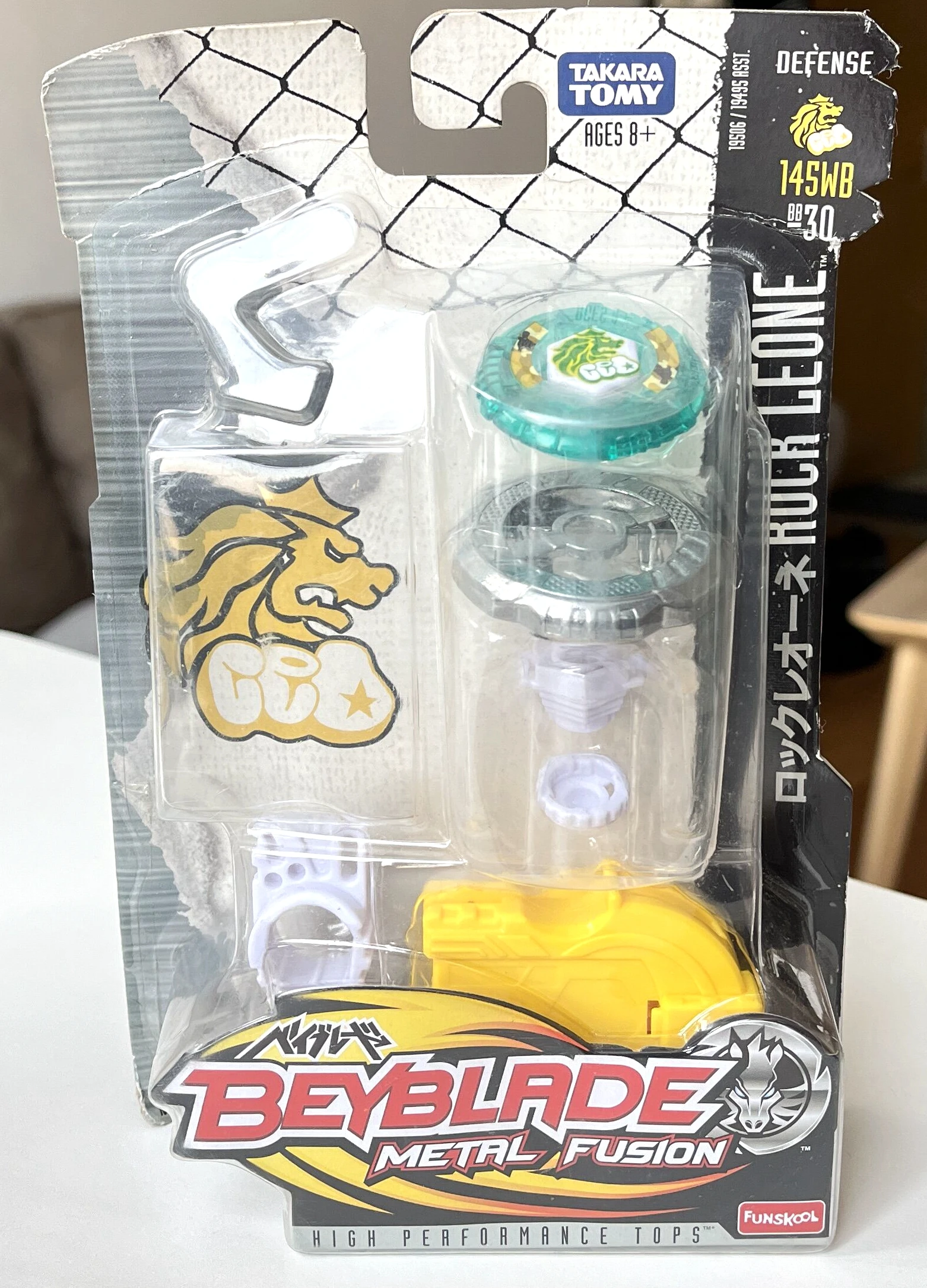 

ORIGINAL Takara Tomy Rock Leone BB-30 145WB Metal Fusion Beyblade india version