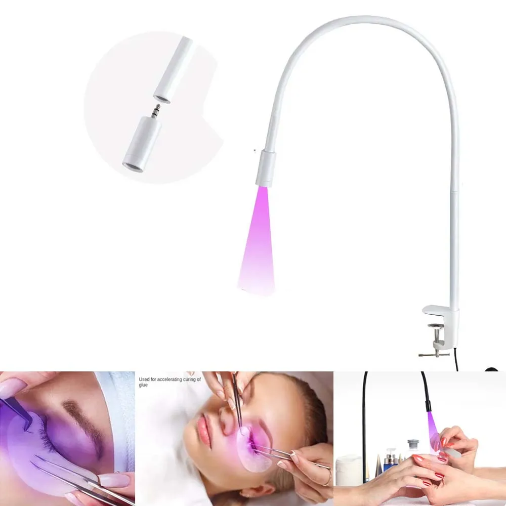 5V USB UV kolloidalna lampa utwardzająca przełącznik nożny Manicure suszarka do paznokci lampa utwardzająca rzęsy i brwi szczepienie kleju lampa