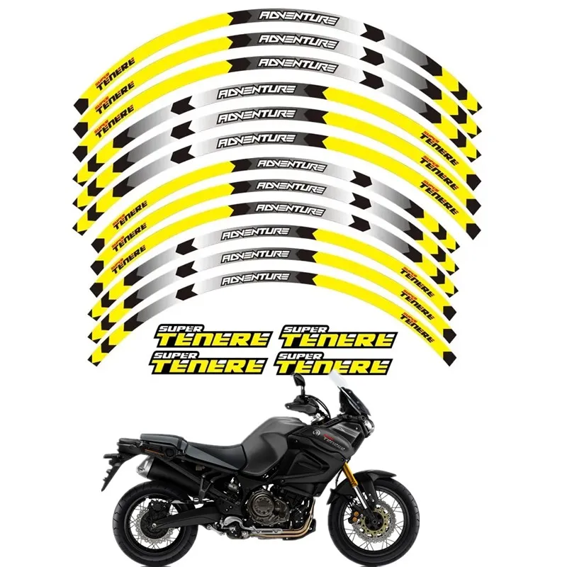 For YAMAHA SUPER TENERE 750 1200 XT1200Z Motorcycle Parts Contour Wheel Decoration Decal Sticker - B