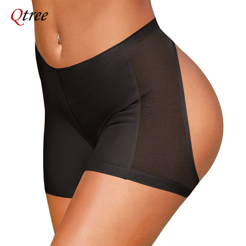 Qtree Butt Lifter Slimming Panties Women Body Shaper Booty Buttock Enhancer Shorts Panty Tummy Control Waist Trainer Shapewear