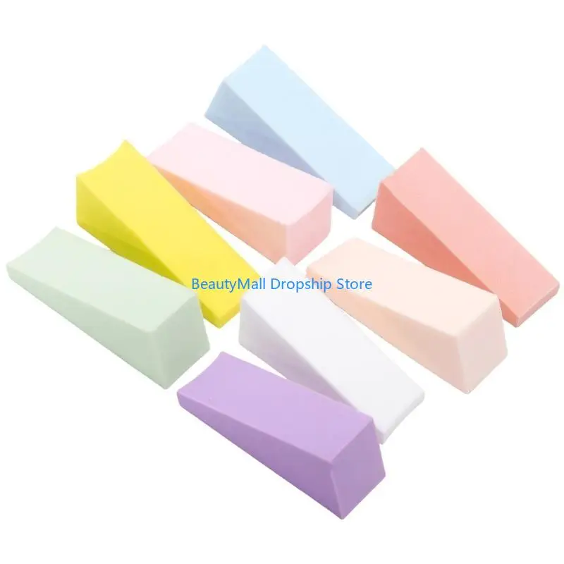 40JD 8Pcs Art Triangled Sponge Set Reusable Sponges Manicure Accesories For Manicurists And Enthusiasts