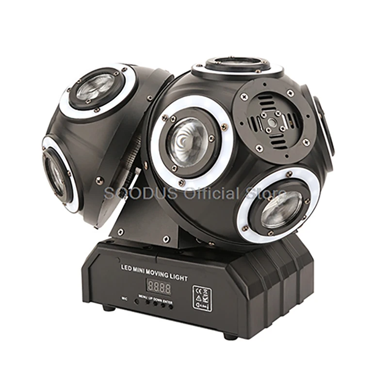 

220W Shaking Head Led Light Ball Rotating Head Disco Strobe Lamp with DMX Controlled Professional RGBW Full Color Beam Dj Light