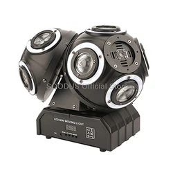 220W Shaking Head Led Light Ball Rotating Head Disco Strobe Lamp with DMX Controlled Professional RGBW Full Color Beam Dj Light
