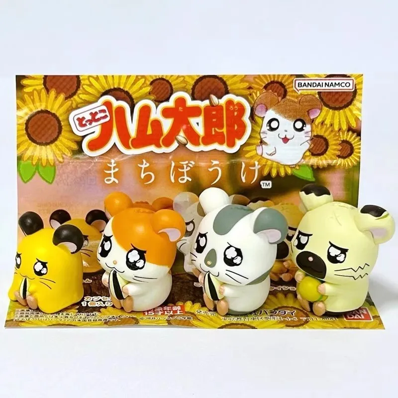 

Bandai Оригинальные 4 шт. Gashapon まち Teng visu타 Hamtaro Игрушки для детей Подарок Коллекционная модель Украшения