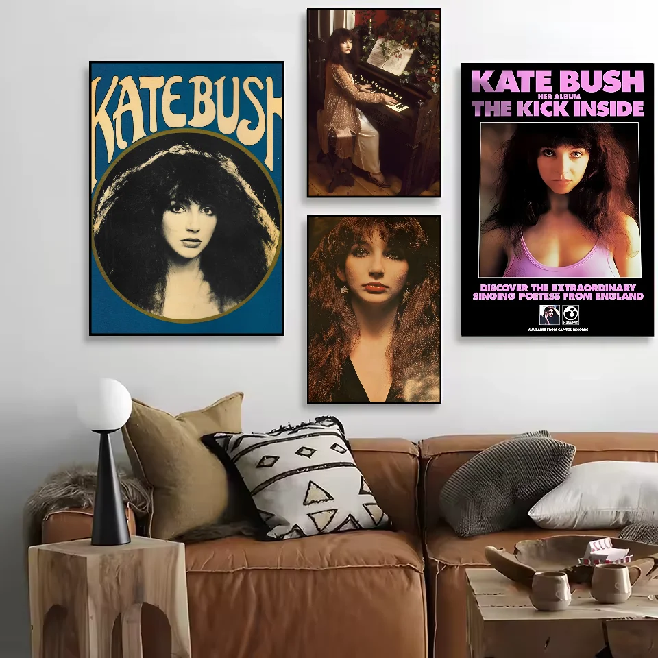 Britain Singer K-Kate Bush Poster Home decor HD sticky wall waterproof home living room bedroom bar decoration