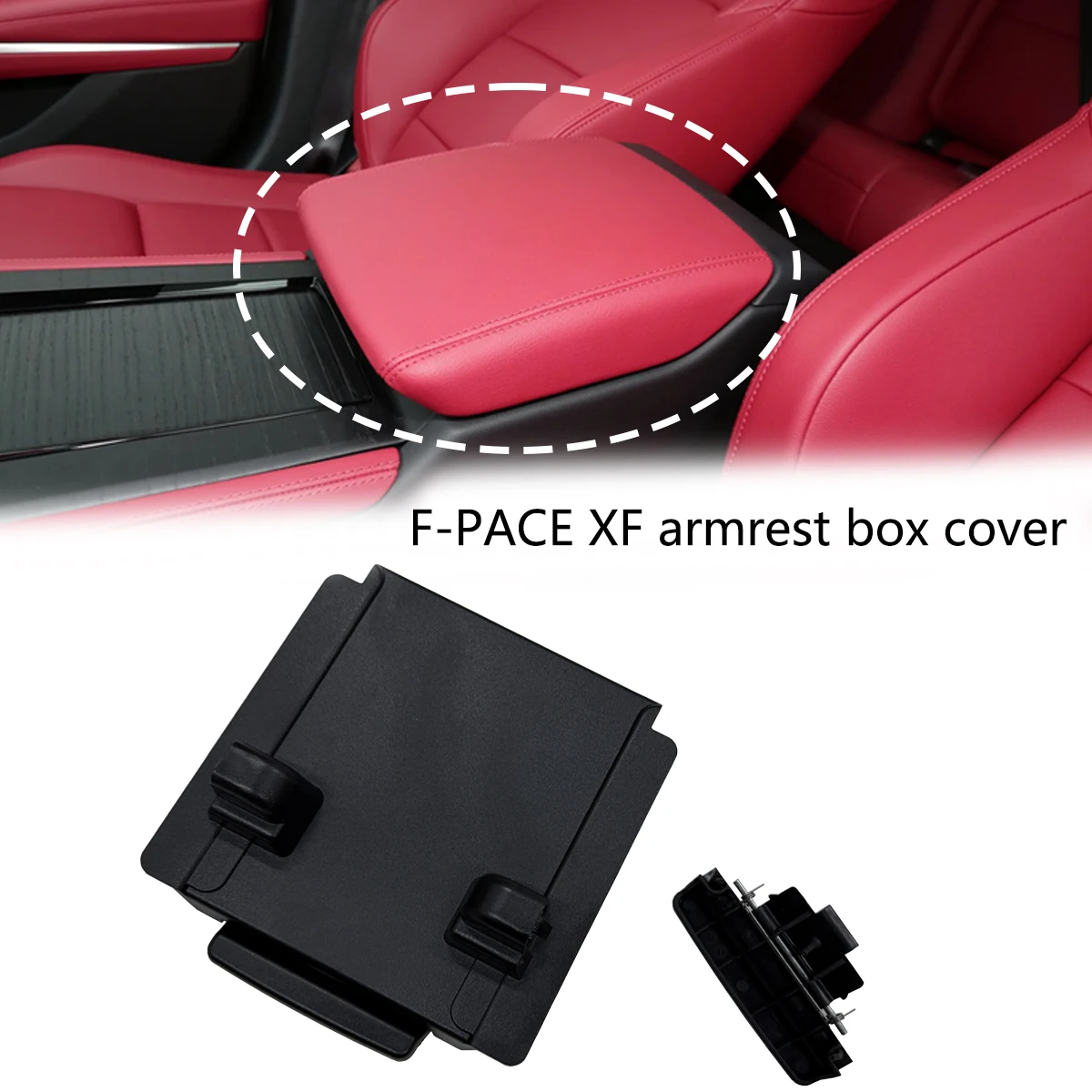 

For Jaguar F-PACE XF 2021-2025 Center Console Armrest Upper Cover， Armrest Box Switch Cover，repair kit 1PCS