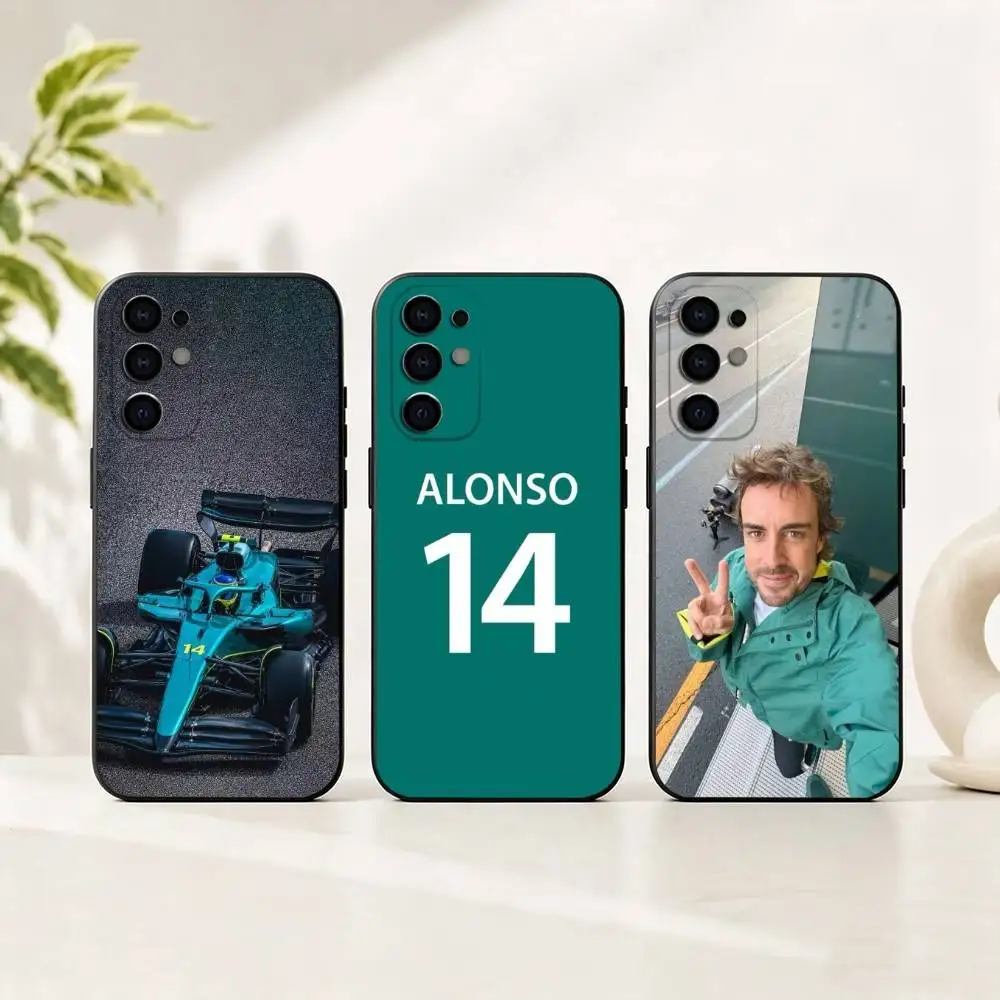 

R-Racing Driver Fernando Alonso 14 Phone Case For Samsung S25,S24,S21,S22,S23,S30,Ultra,S20,Plus,Fe,Soft Silicone Black Cover