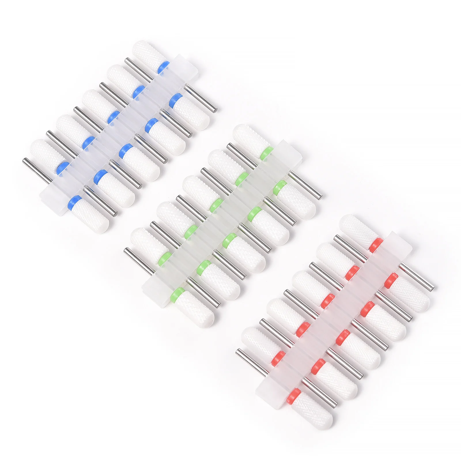 10 stks/set Nail Boor Snijders Set Voor Manicure Keramische Nagelboor Maïs Vorm Gel Polish Remover Cutter Elektrische Bestanden tool