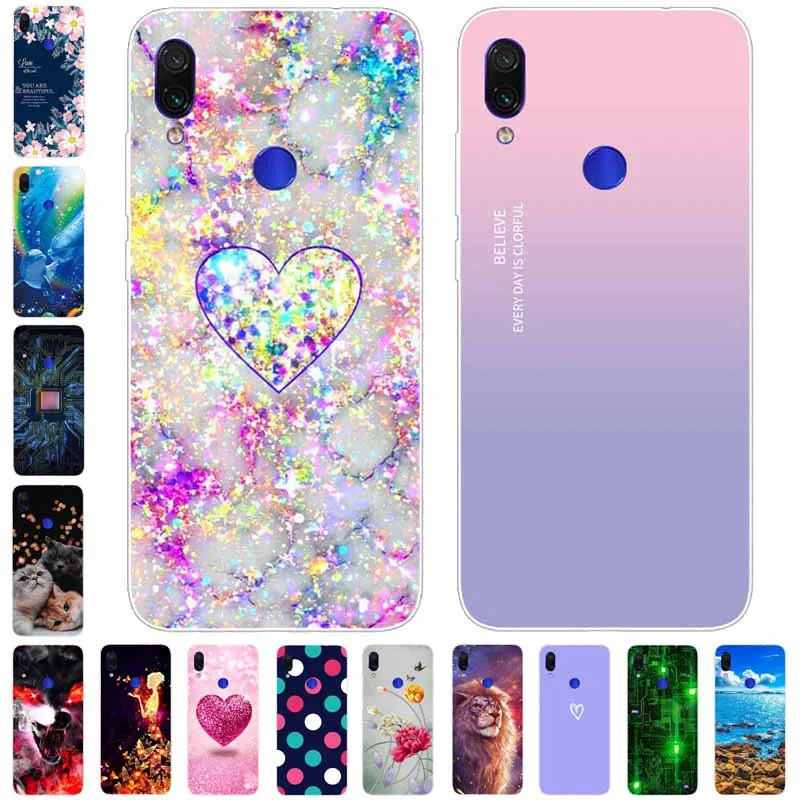 For Xiaomi Redmi Note 7 Case 6.3'' Soft Silicone Shockproof TPU Back Cases For Xiaomi Redmi 7A 7 Note7 Cover Funda Capa Redmi7