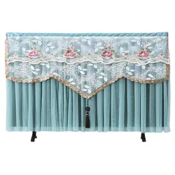 GoodTop LCD TV Cover Lace Hanging TV Dust Cover 55inch Surface Monitor Cover Fashion Protection Living Room Decoration