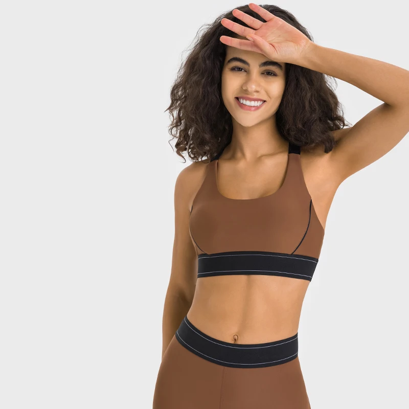 Women's Yoga Sports Bra, Fitness Yoga Wear, Adjustable Strap Padded Sports Bra