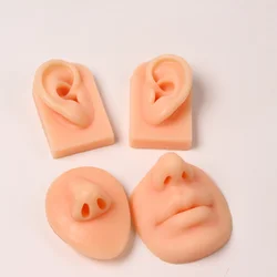 1PCS Silicone Ear Model Nose Lips Simulation Artificial Practice Skin For Permanent Makeup Piercing Training Tattoo Tools