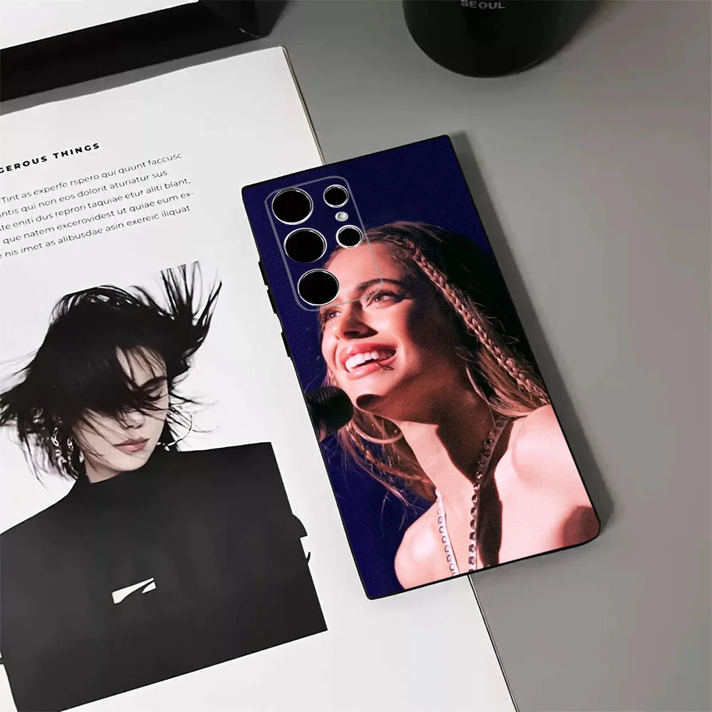 Singer T-TINI Martina Stoessel Phone Case For Samsung S24,23,22,30,21,10,9,Ultra,Plus,Lite,FE,5G Black Soft Case