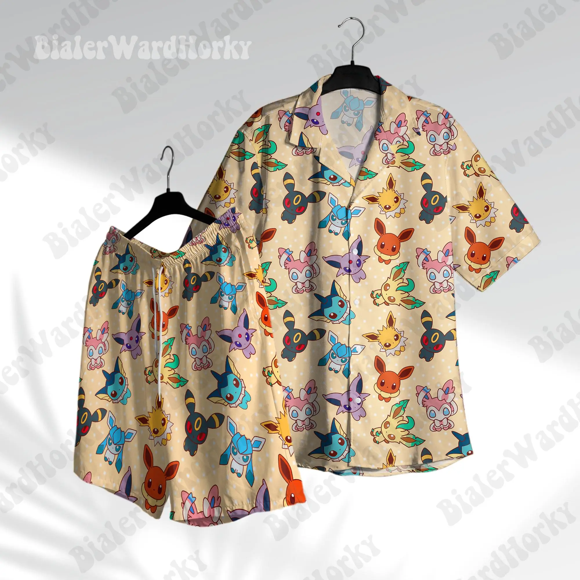 Pokémon Grafik-T-Shirt Snorlax Custom Hawaiian Shirt Sommer Freizeit Herren T-Shirt Kinder T-Shirt Damen Strand T-Shirt ﻿