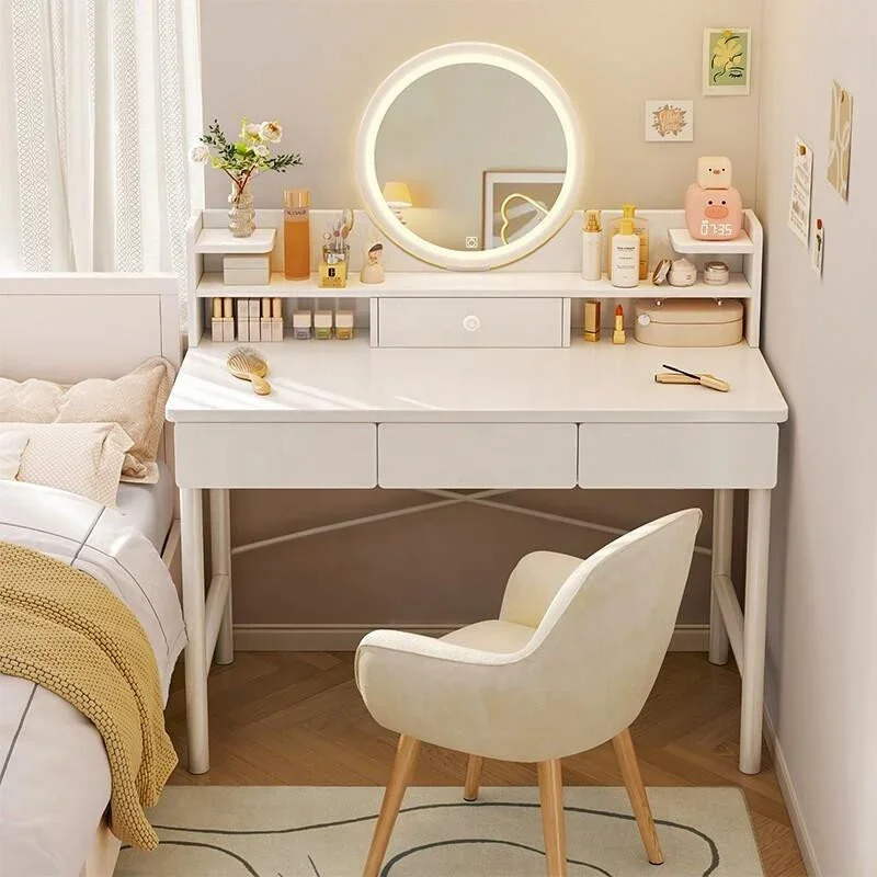 

Dressing table bedroom modern simple small makeup table small apartment girls white Table postmodern
