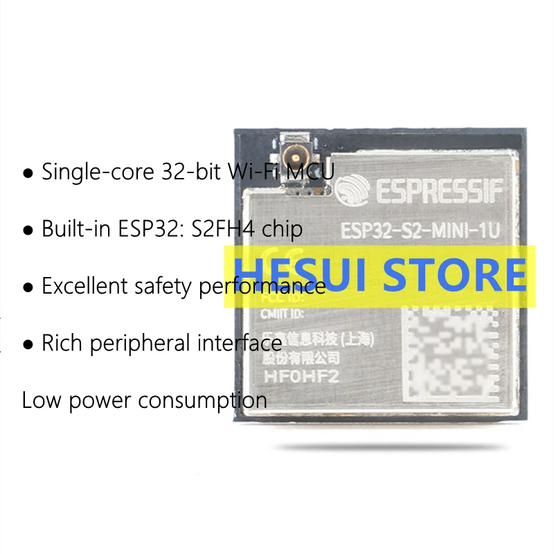 Original ESP32-S2-MINI-1U(4MB) single-core 32-bit Wi-Fi MCU module