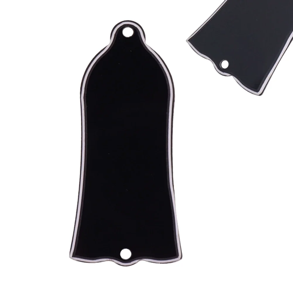 2 Holes 3-ply Bell Truss Rod Cover For Gibson SG LP Electric Guitar Bass Black Musical Instruments Stringed Instruments