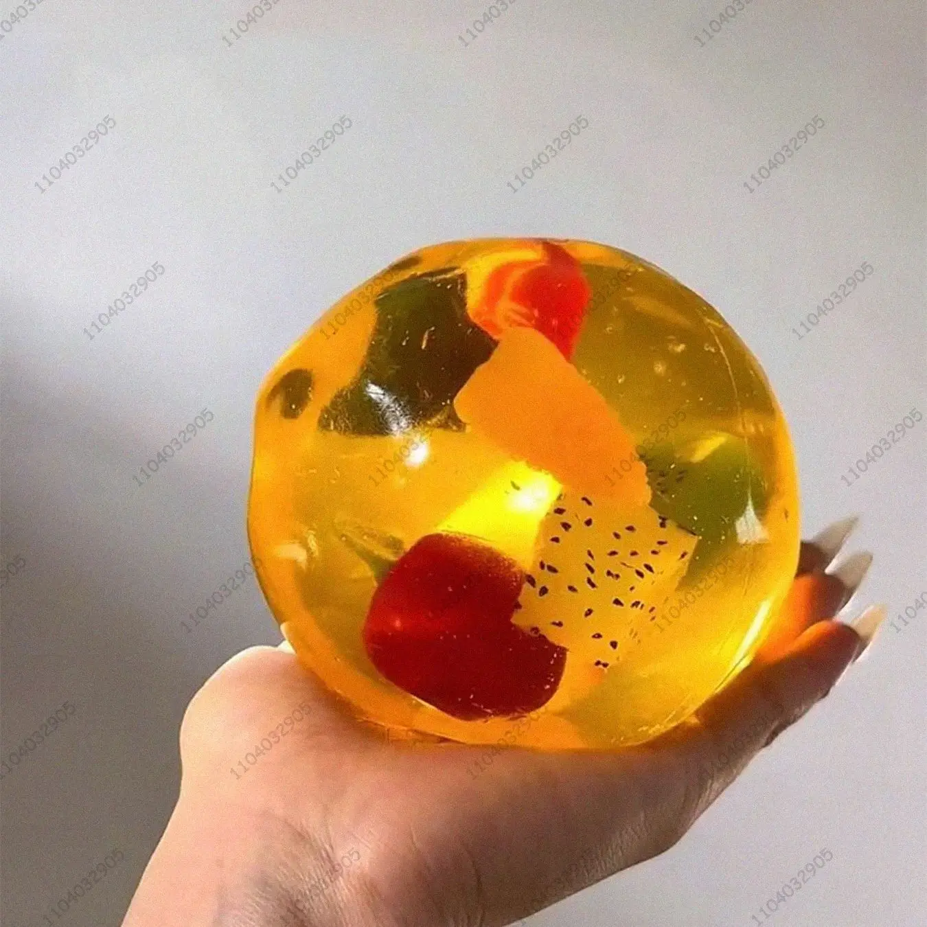 Bola de estresse enorme, bola de frutas variada, brinquedo antiestresse, bola de apertar sem salto, brinquedo sensorial antiestresse para crianças, exercício de mão