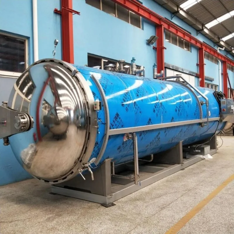 Industrial Food Autoclave Sterilizer Pressure Retort Sterilization Machine Stainless Steel Large Capacity Automatic Steam Retort