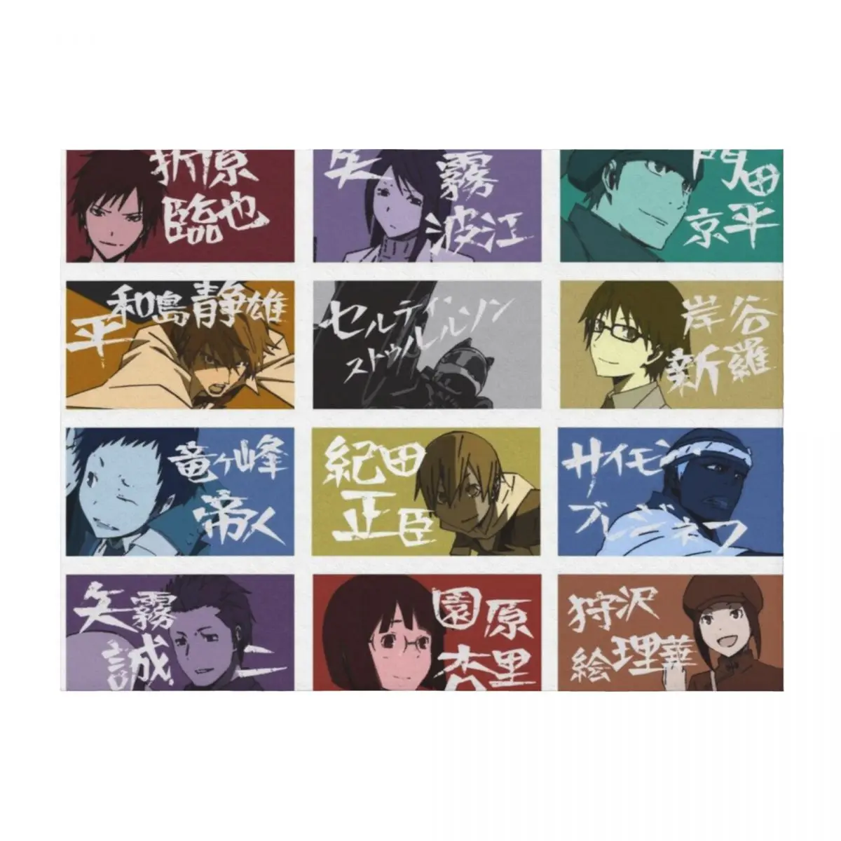 

Durarara Characters Throw Blanket Luxury Brand Flannels Loose valentine gift ideas Blankets