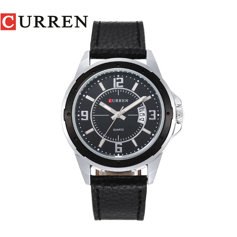 CURREN 8124 Top Brand Quartz Watch Men Watches Luxury Famous Wristwatch Male Clock Wrist Watch Quartz-watch Relogio Masculino