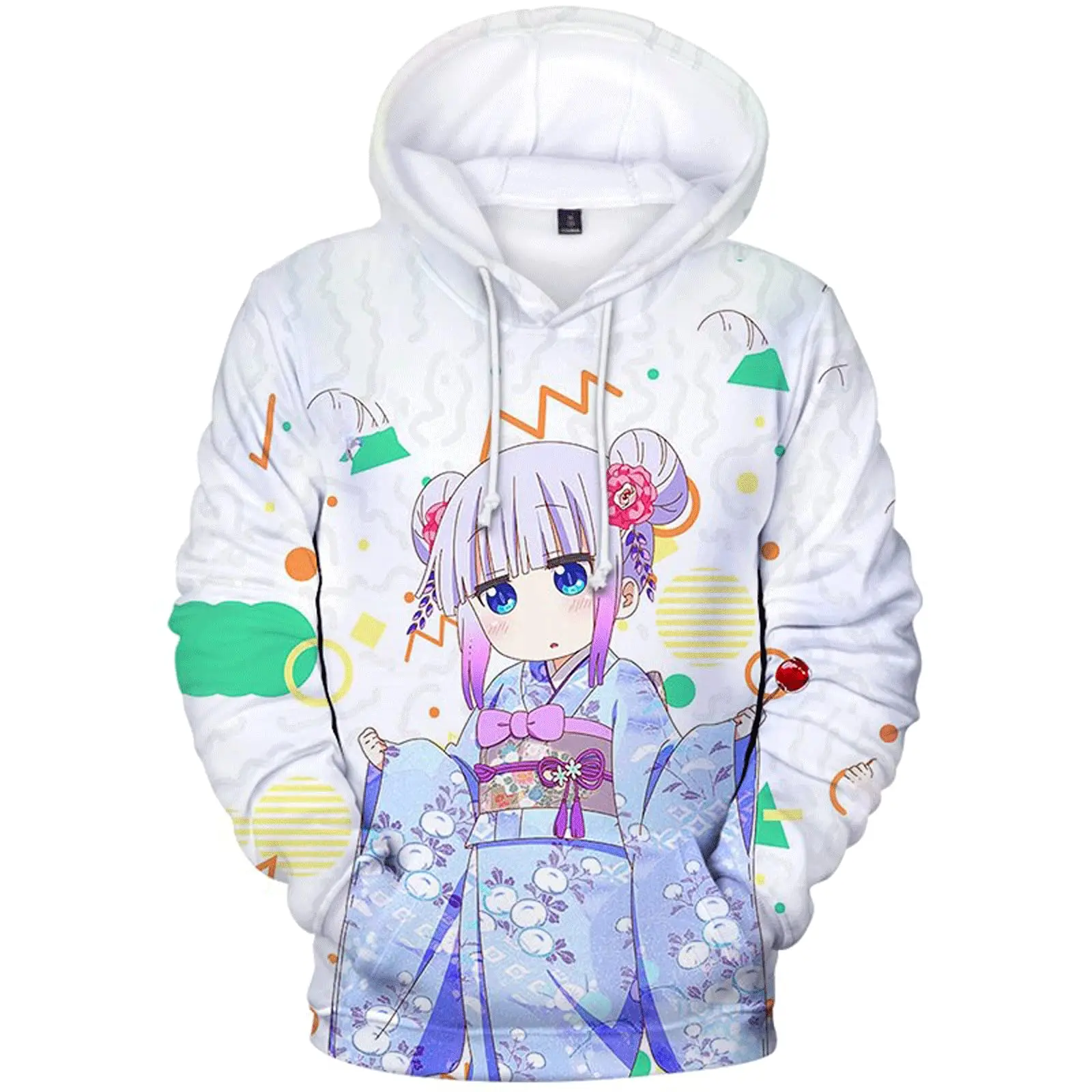 

Miss Kobayashi's Dragon Maid Sudadera con Capucha Moda Mangas Mujer Sudadera para Hombre Streetwear Hombres/Mujeres Sudadera