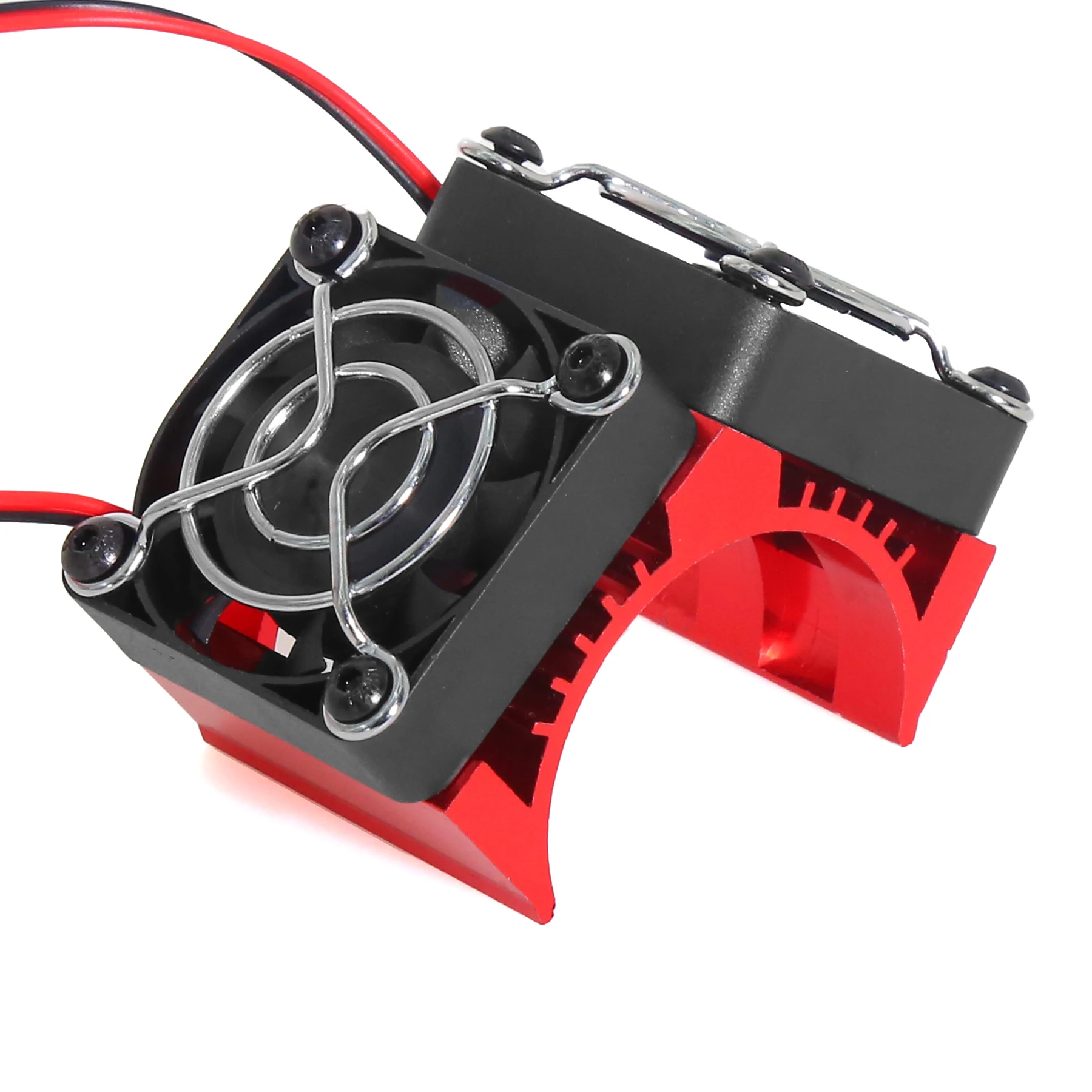 RED SPIDER Motor Heatsink Dual Fan 40-42mm Compatible with 1/7 1/8 Arrma Traxxas RC Car Fit 4068 4074 4082 4268 4274 Motors