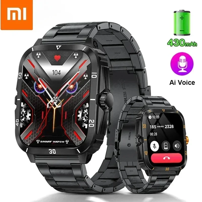 Xiaomi Smart Watch For Men 1.96 Screen Blood Oxygen Bluetooth Call Watch 100+Sport Waterproof Smartwatch Man Reloj Hombre