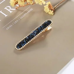 Fashion Rhinestone Hair Clips for Woman Beautiful Gold Color Metal Alligator Clip Headwear Woman Hair Accessories