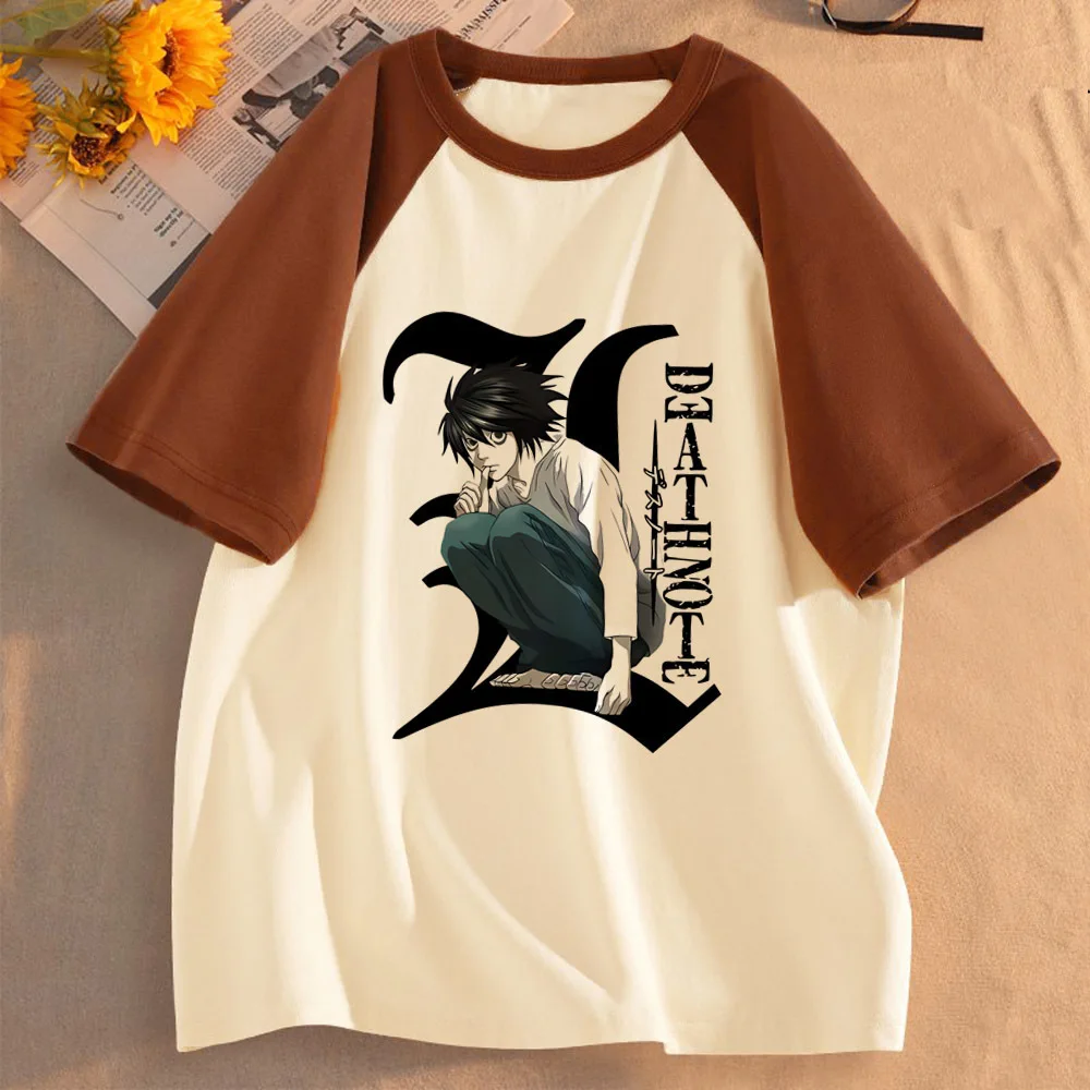 Death Note t-shirt women harajuku cutecore vintage t shirt kawaii streetwear Psychedelic anime cutecore