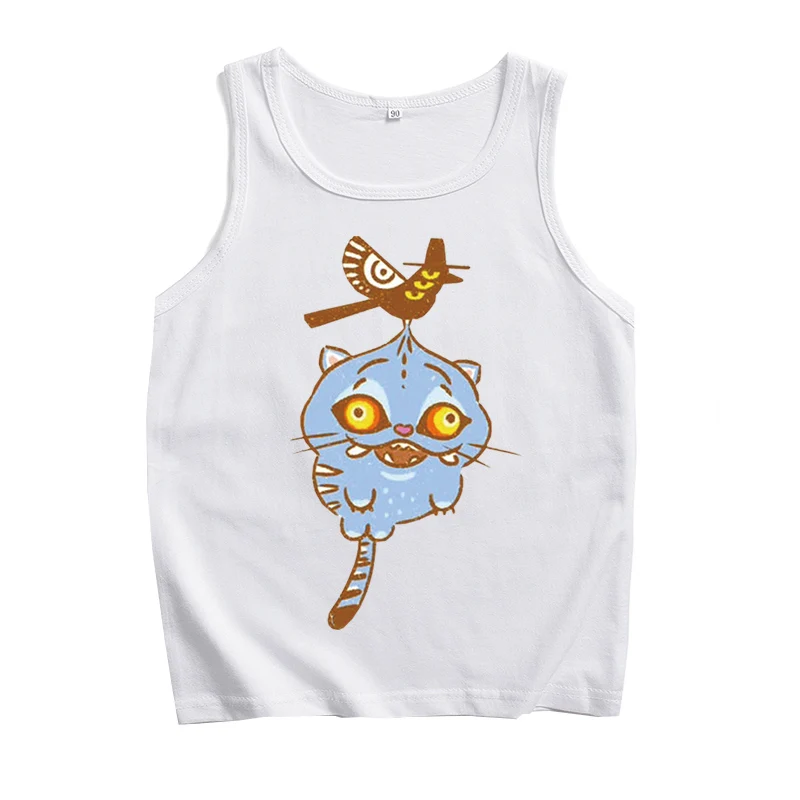 حار أنيمي K-Pop شيطان الصيادين النمر تانك القمم سترة عادية أكمام المشجعين هدية تي شيرت