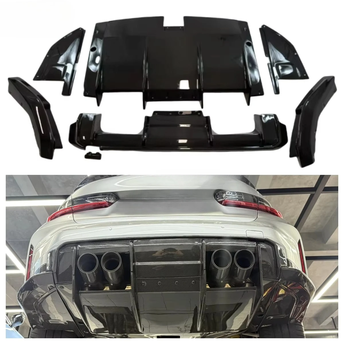 

RSC Dry Carbon Fiber Rear Diffuser for G80 M3 G82 M4
