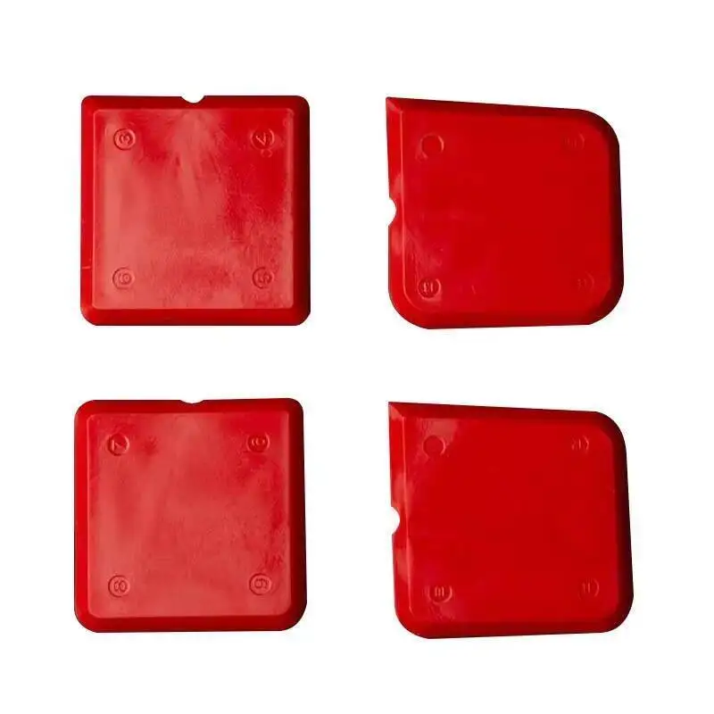 4 ピース/セット多目的シリコンスクレーパー 45 付き °   グラウトシーラント塗布および接着剤除去用ブレード 精密作業ツール