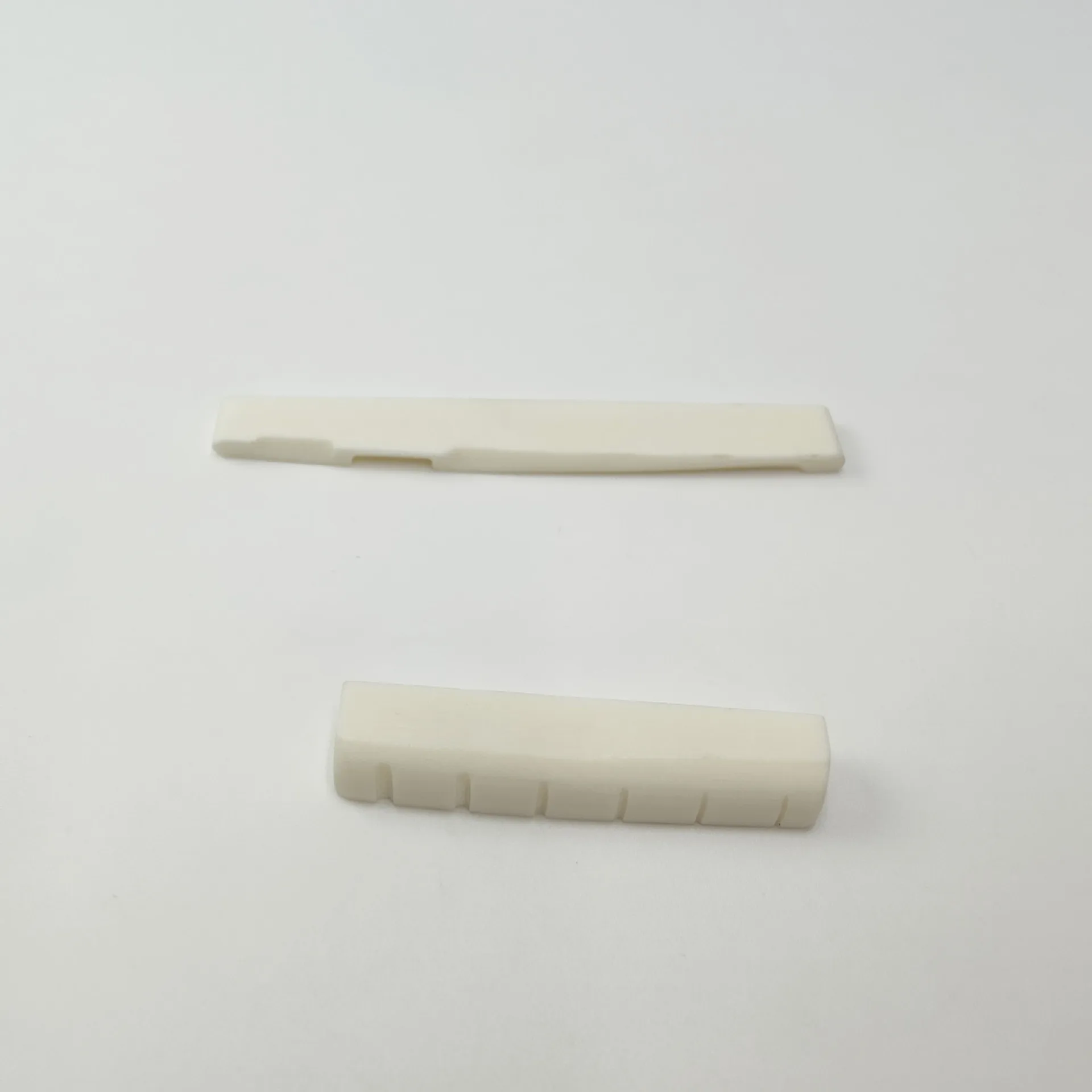 Hand-Polished Bone Nut & Saddle for Acoustic Guitar Natural Cattle Bone Bridge Set for Folk Guitar Parts Choose Left or Right