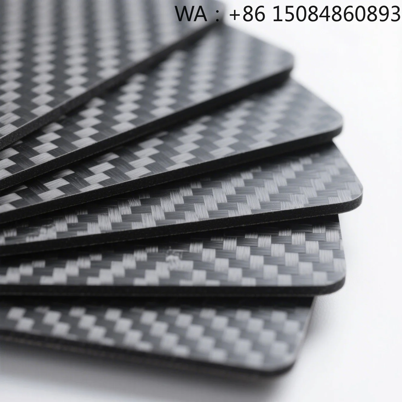

1mm-3mm Black Carbon Fiber Plate Sheet Glossy Matte Twill Weave High Stiffness Custom Size Industrial Drone Spare Parts