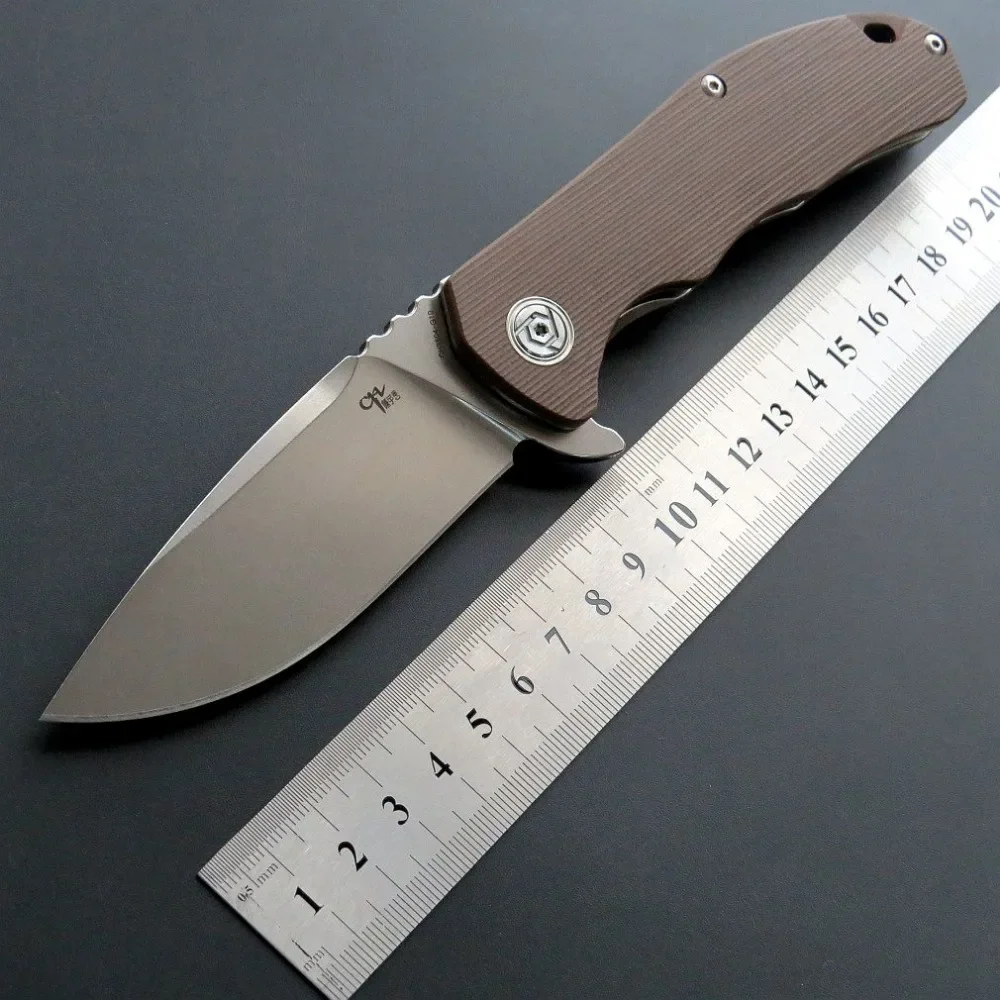 High quality CH3504 Folding Knife D2 Steel Blade G10 Handle Outdoor Camping Knives Portable Tactical Tool knives