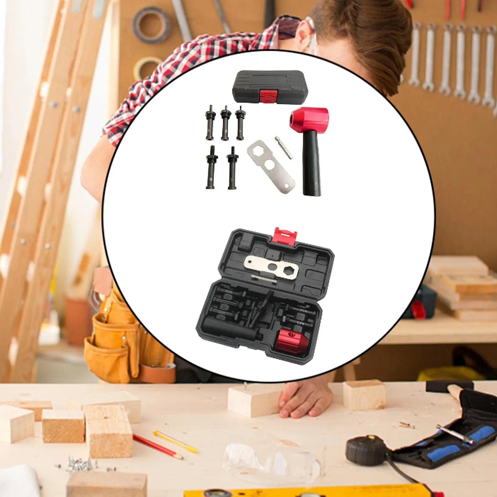 Electric Rivet Machine Conversion Head Rivet Drill Attachment Comfortable Grip