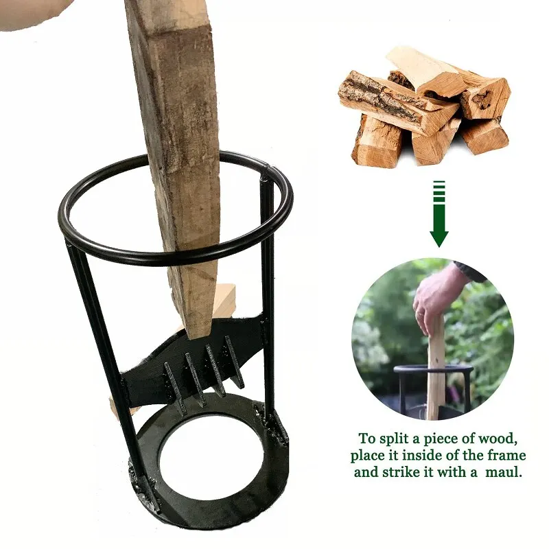 

Firewood Distributor - Manual Firewood Distributor Wedge Hatchet - Handmade Cast Kindling Firewood Splitter Retail
