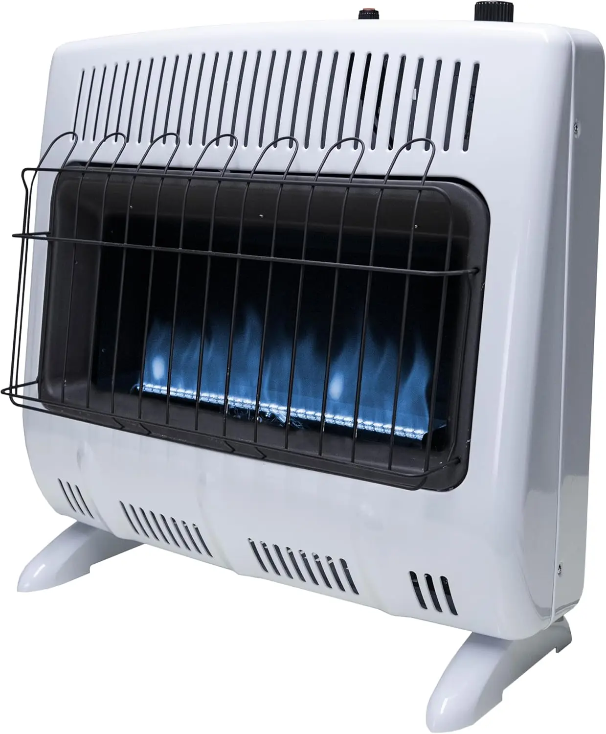 30,000 BTU Blue Flame Vent Free Propane Heater For Cold Rooms, Additions, Sun Rooms Cabins & Garage - White