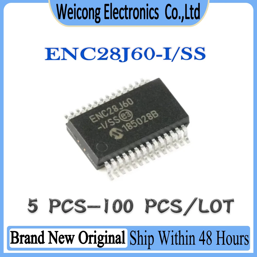 ENC28 ENC28J ENC28J60 ENC28J60-I/SS ENC28J60-I New Original IC MCU Chip SSOP-28