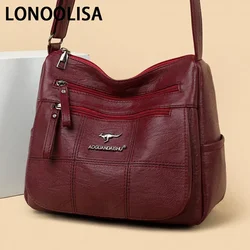 Weiche Pu-Leder Umhängetaschen für Frauen Luxus Handtaschen Frauen Taschen Designer Hohe Qualität Schulter Messenger Tasche Sac A Main