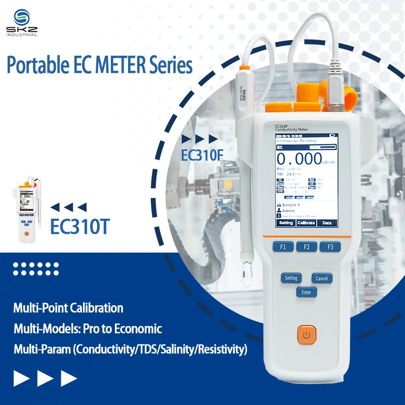 2026EC Series High Precision Handheld Fast Response Handheld Conductivity Meter Water Quality Meter for Laboratory
