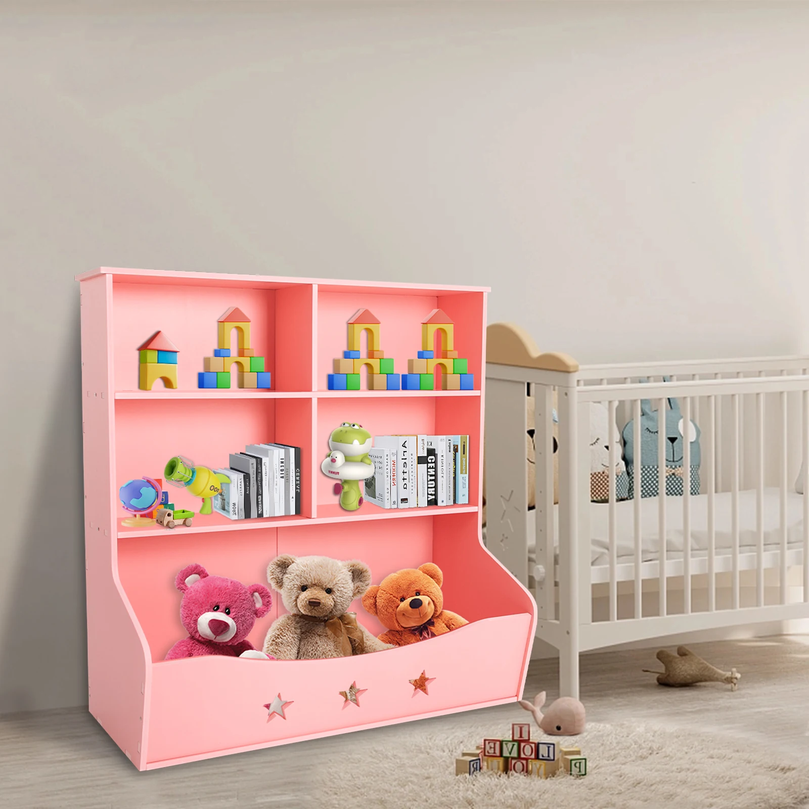 Kinder-Aufbewahrungsregal 3-st – Baby Nursery Things Bewertung und Preis