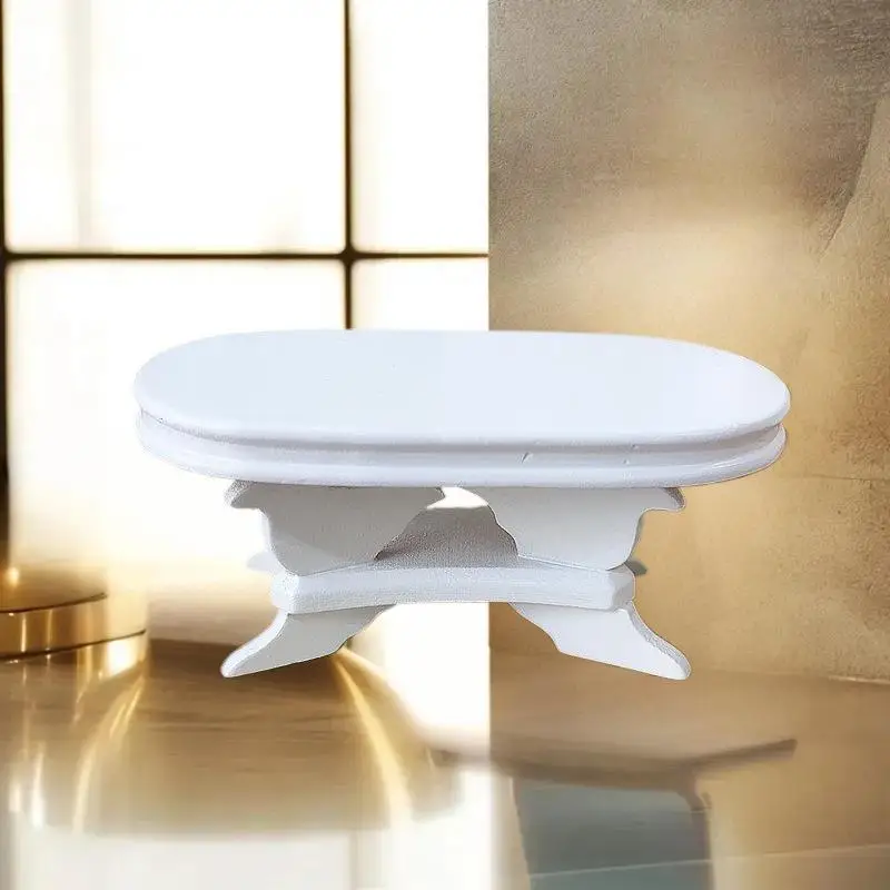 Table à thé stylisée pour maison de poupée 1/12 ; Modèle de meubles de salon pour maison de poupée, jouet de simulation