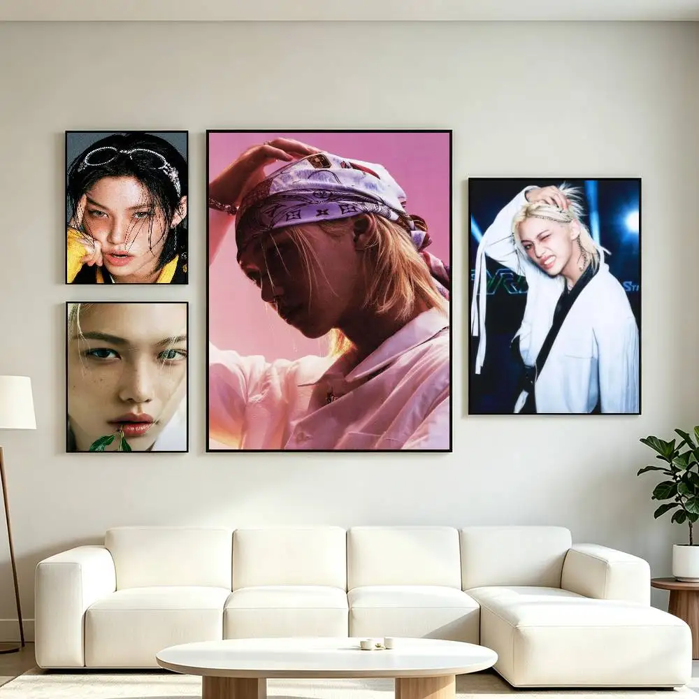 F-Felix Lee SSKZ  Poster High Quality Dorm Living Room Aesthetic Wall Decoration Painting Stickers Gift