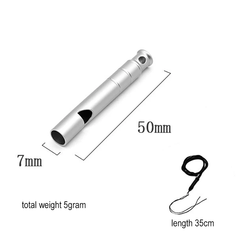 ضوء عالي ماتي رمادي Ti TC4 التيتانيوم إنقاذ الحياة صفارات الطوارئ حرس السلامة صافرة المفاتيح قلادة EDC أداة هدية #6