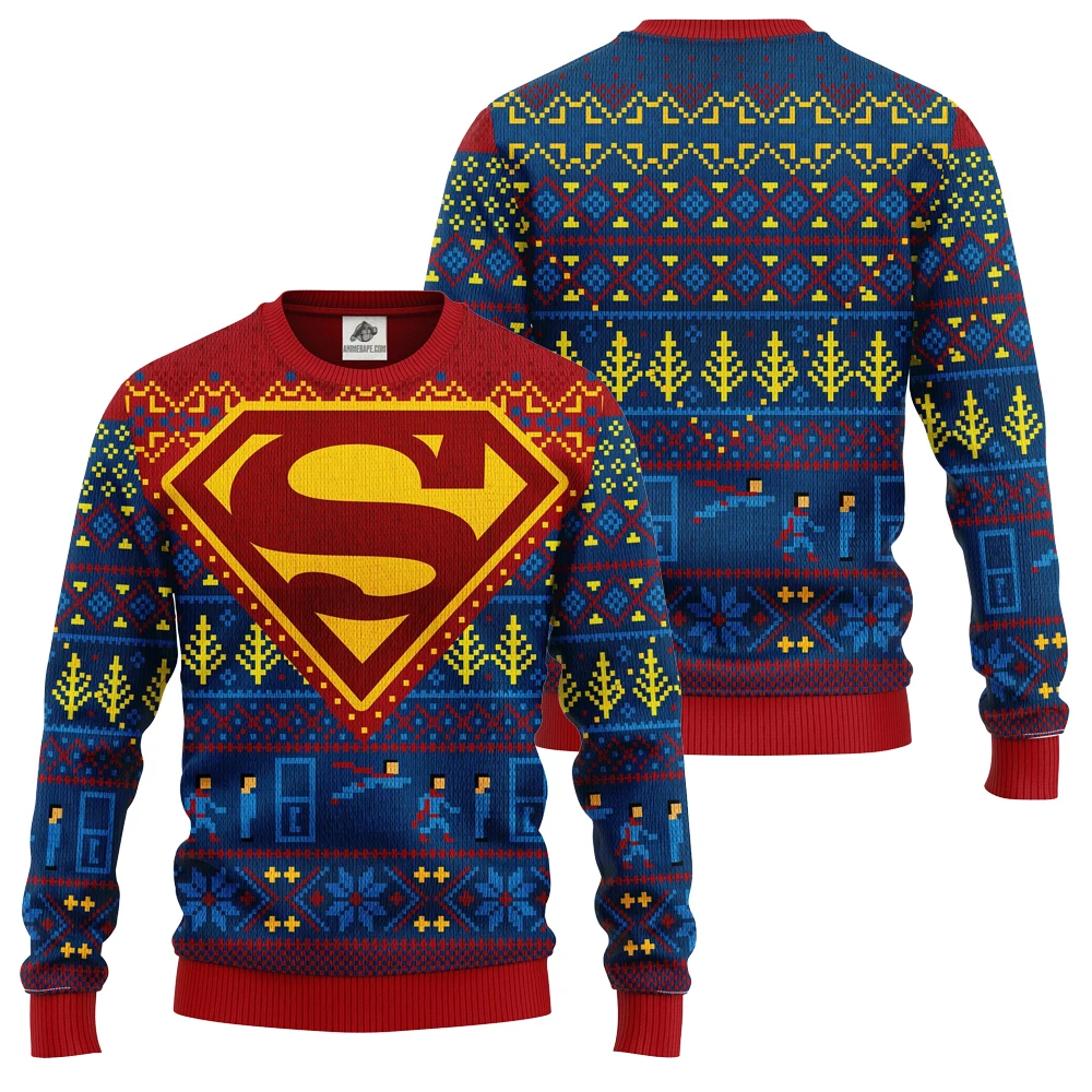 Уродливый свитер с капюшоном Marvel Superman